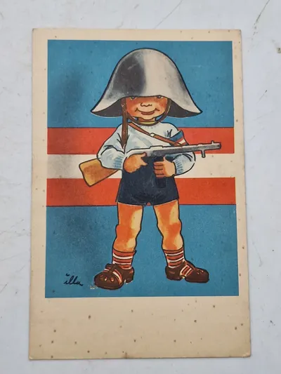 Originalt postkort, modstandsbevægelsen
