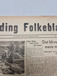 Original dansk ww2 avis