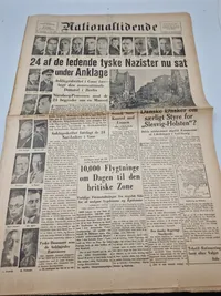 Original avis med fokus på Nürnberg processen