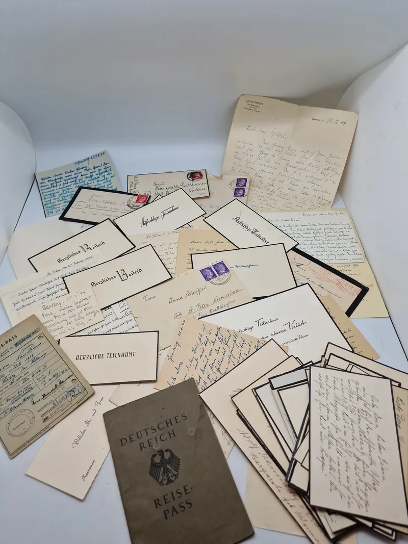 Stor samling original tysk feltpost, ww2