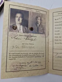 Originalt rejsepas -Deutsches Reich