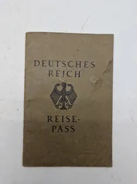 Originalt rejsepas -Deutsches Reich