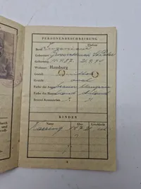 Originalt rejsepas -Deutsches Reich