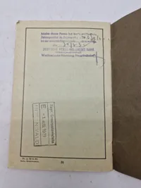 Originalt rejsepas -Deutsches Reich