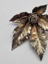 Flora Danica Broche i Sterling Sølv