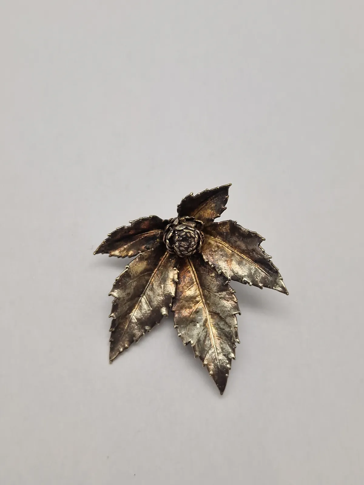 Flora Danica Broche i Sterling Sølv