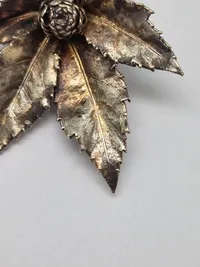 Flora Danica Broche i Sterling Sølv