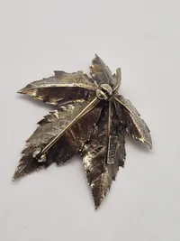 Flora Danica Broche i Sterling Sølv