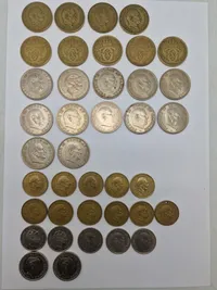 Danske Gangbare Mønter i Alt 114 Kr.