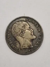 Halv Rigsdaler 1854 vs