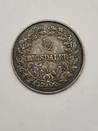 Halv Rigsdaler 1854 vs