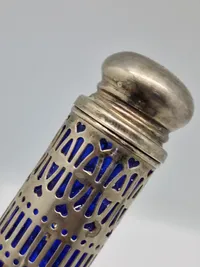 Salt Og Peber Sæt UK Pat N 1014132 - Blåt Glas