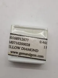 1 Stk. Ægte Gul Diamant På 0.46 Carat - Pear Cut