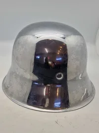Original tysk hjelm ww2, forkromet
