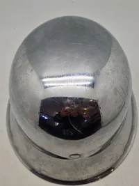 Original tysk hjelm ww2, forkromet