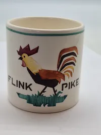 Porselænskrus - Norsk Fajance - Flink Pike