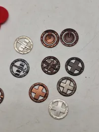 Samling originale danske dueligheds tegn