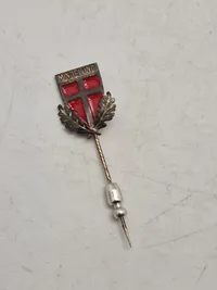 Sjælden original dansk mindelund pin - Båret af veteraner fra Frikorps