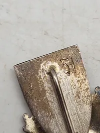 Sjælden original dansk mindelund pin - Båret af veteraner fra Frikorps