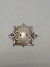 Originalt dansk livgarde lot - Sol til bjørnerskindshuen, og M2 Rex som håndstukket bryst mærke.