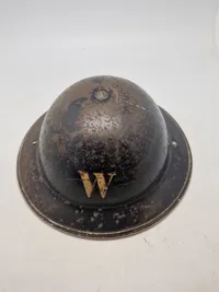 Original  Home Front Wardens Steel Helmet - ww2
