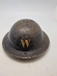 Original  Home Front Wardens Steel Helmet - ww2