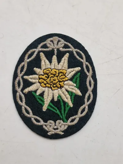 Original tysk Edelweis patch - ww2