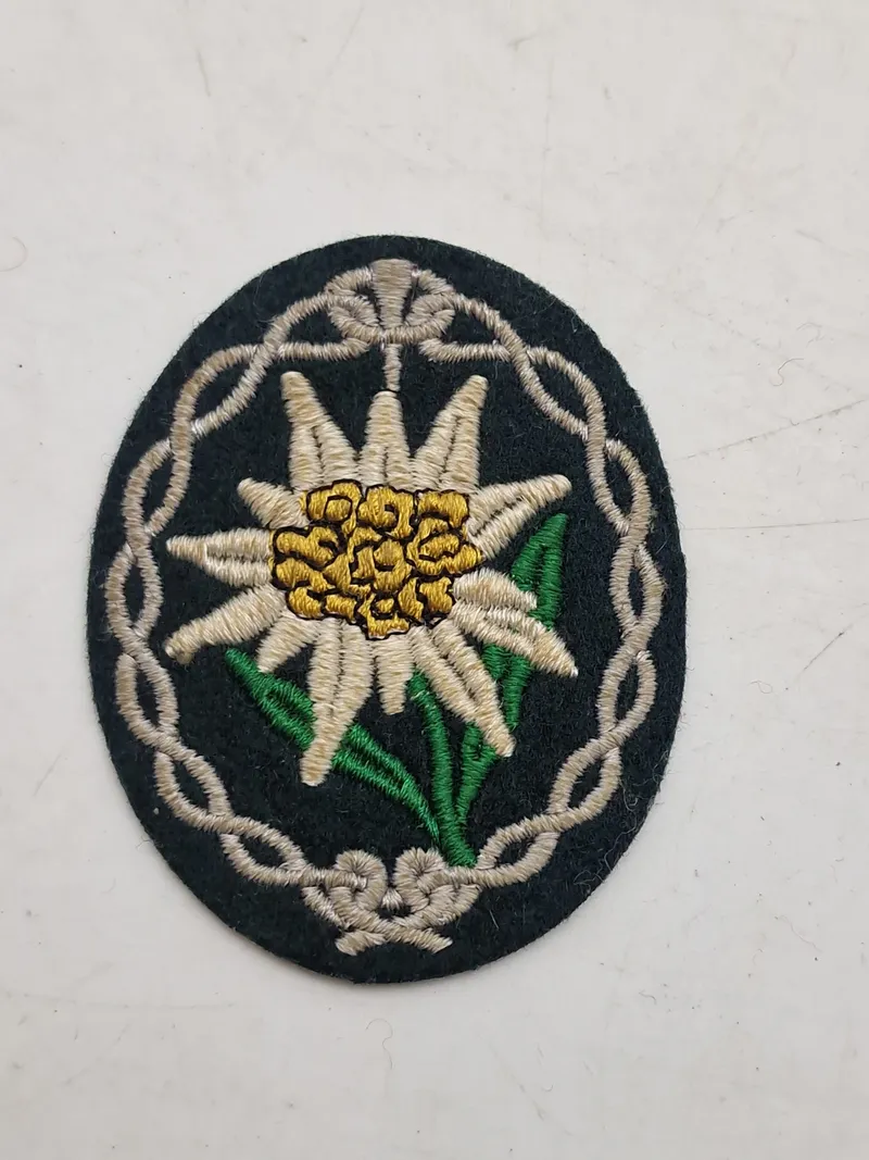 Original tysk Edelweis patch - ww2