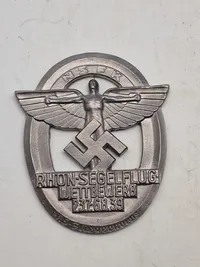 Originalt 1939 NSFK (Nationalsozialistisches Fliegerkorps) West-Deutscher Rundflug badge