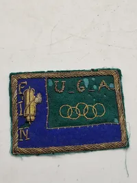Originalt Italiensk Fascistisk deltager mærke Olympiaden Berlin 1936