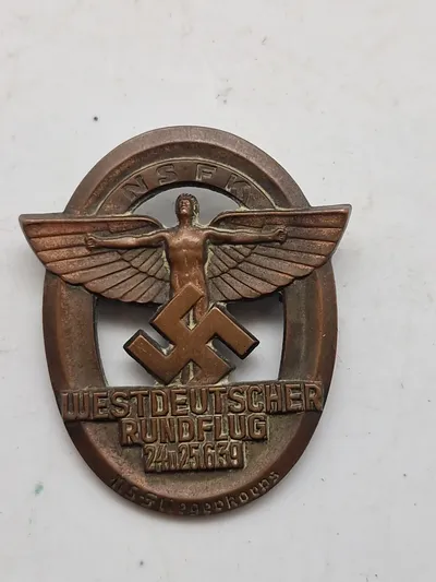Originalt West Deutcher Rundflugtag badge (NSKK)