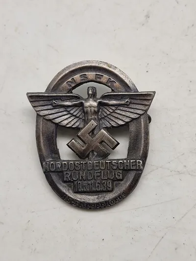 Originalt 1939 NSFK (Nationalsozialistisches Fliegerkorps) West-Deutscher Rundflug badge