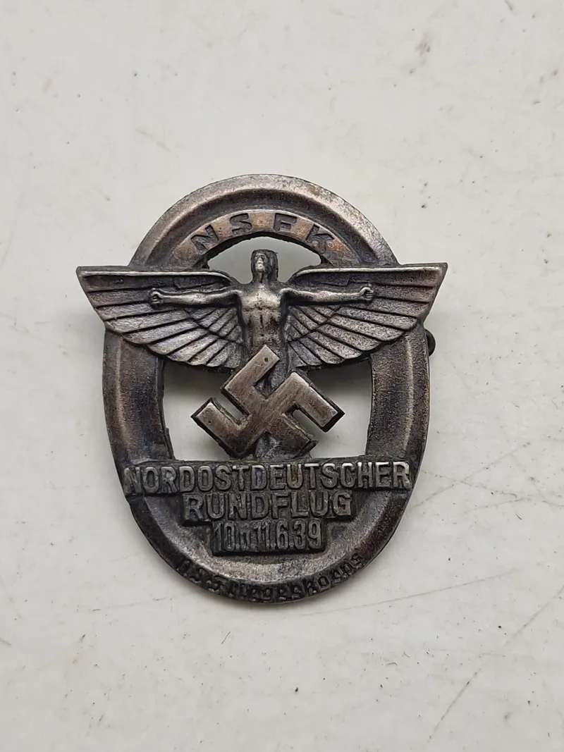 Originalt 1939 NSFK (Nationalsozialistisches Fliegerkorps) West-Deutscher Rundflug badge