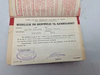 Stor samling originale billeder, soldaterbog mm fra 45-46