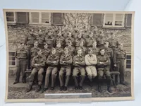 Stor samling originale billeder, soldaterbog mm fra 45-46