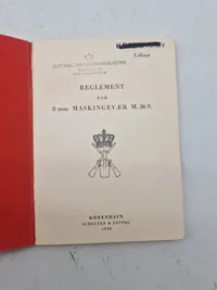 REGLEMENT FOR 8 mm MASKINGEVÆR M. 36 S