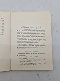 REGLEMENT FOR 8 mm MASKINGEVÆR M. 36 S