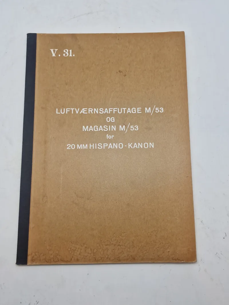 LUFTVÆRNSAFFUTAGE M/53 OG MAGASIN M/53 for 20 MM HISPANO-KANON