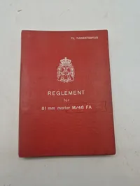 Reglement for M/48 morter