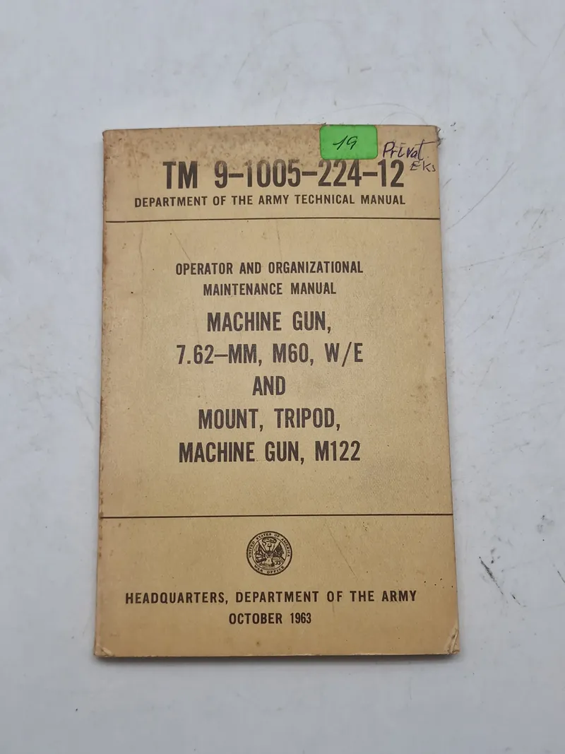 Manual for M/60 maskingevær