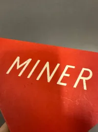Originalt metal skilt MINER