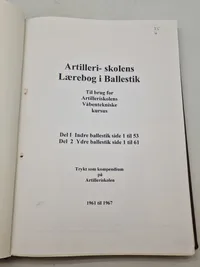 Artilleri skolens lærebog i ballistik