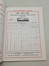 Prisliste for diverse hylstre, patroner, fænghætter mm.