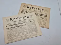 To stk originale eks af bladet “Revision” som var kendt for at støtte og hjælpe danske nazister