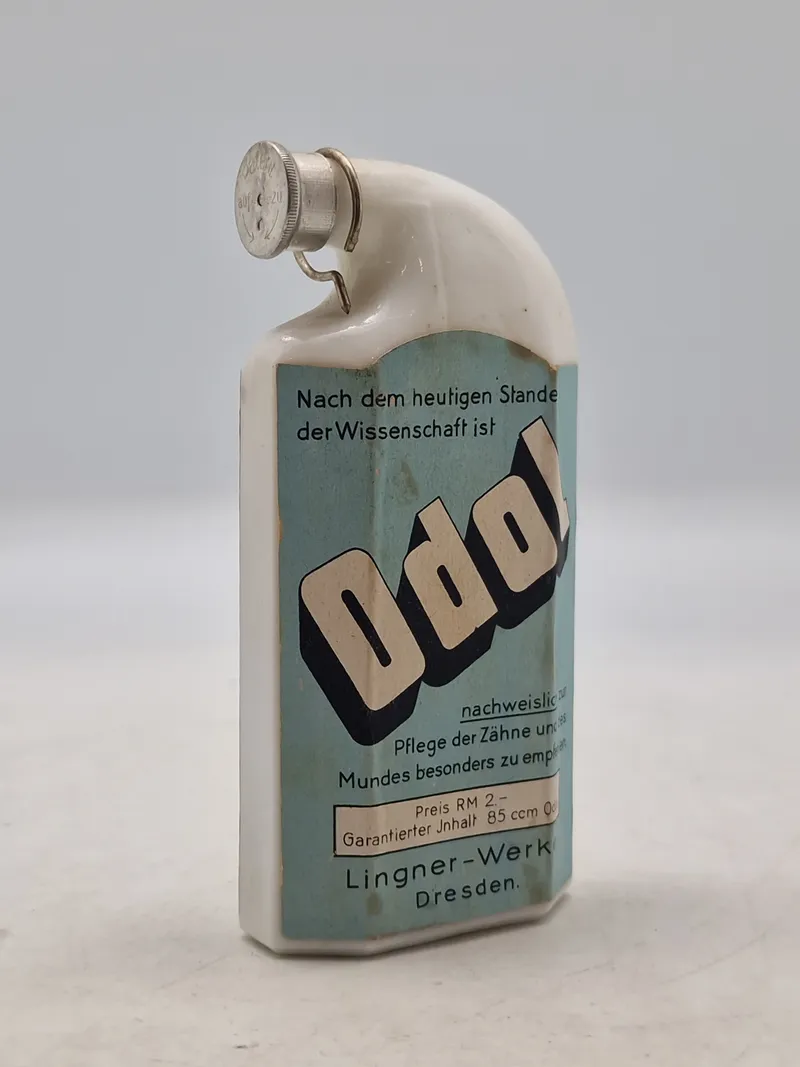 Original tysk Odol flaske fra ww2