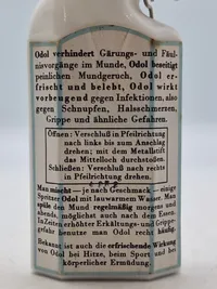 Original tysk Odol flaske fra ww2