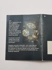 Original diamant med deklaration