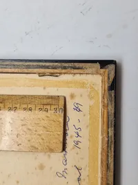 Sjælden original tegning /træsnit lavet af K.B Martinsen (chef for Frikorps Danmark) under hans fængselsophold