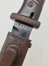 Original nummerens K98 bajonet - ww2