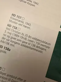 Ekstremt sjælden gave fra Christian X til sine garder kammerarter i anledningen af deres 25 års jubilæum i 1914, uddelt i 138 eksemplarer